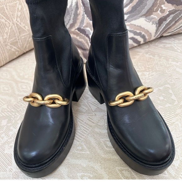 Coach Kenna Leather Booties - Picture 7 of 11